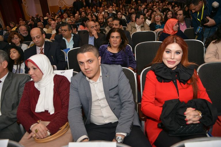 أعضاء لجنة التحكيم خلال التكريم