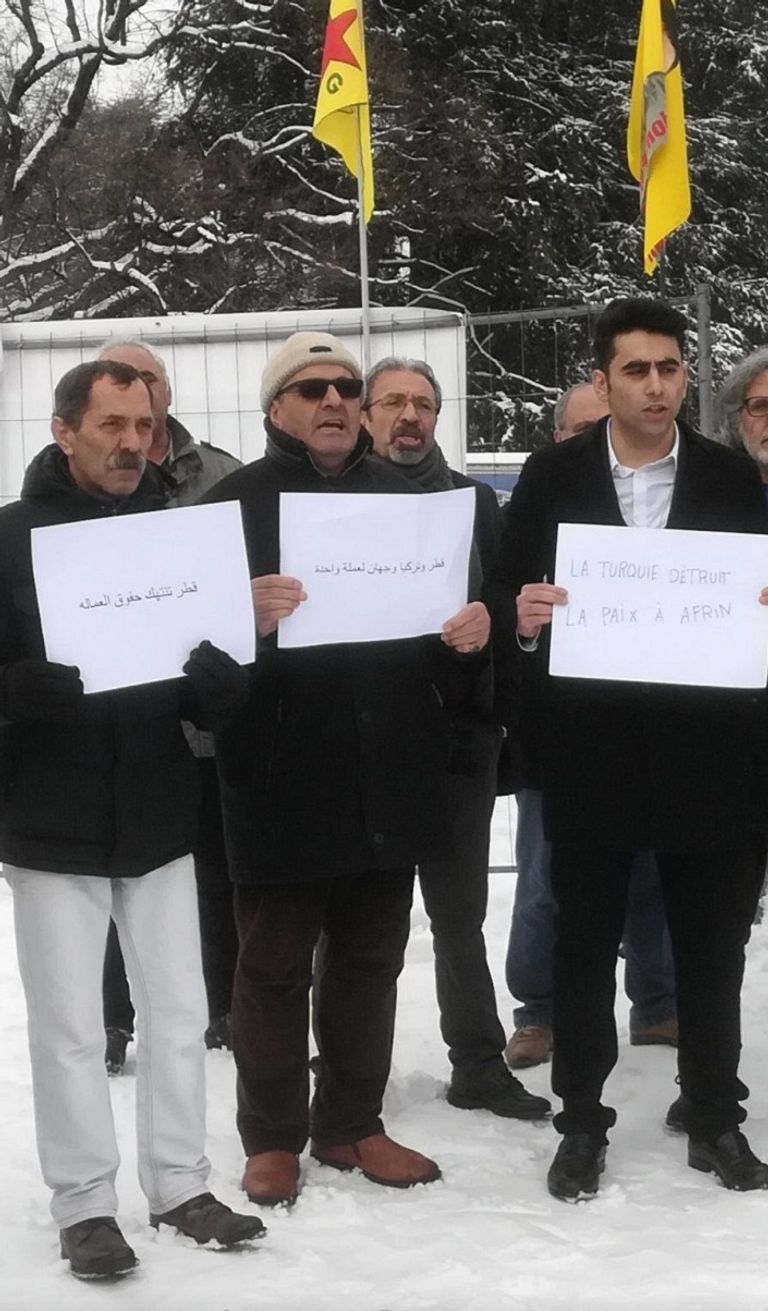 جانب من الوقفة الاحتجاجية