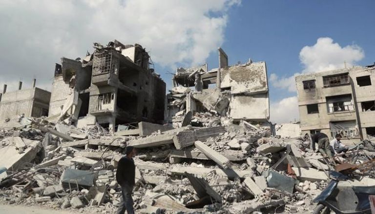 الدمار يعم الغوطة الشرقية- أرشيفية
