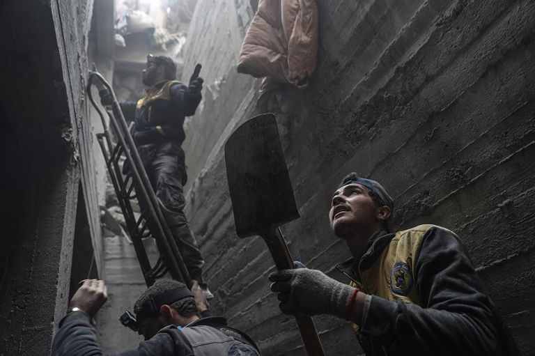 الغوطة تحت القصف 