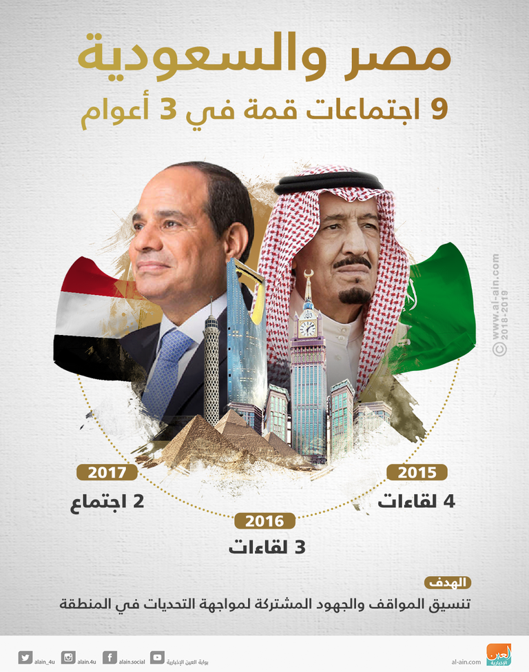 السيسي لدى استقبال محمد بن سلمان