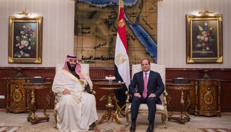 الرئيس المصري عبدالفتاح السيسي والأمير محمد بن سلمان آل سعود
