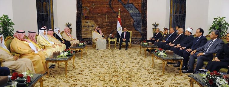 الرئيس المصري عبدالفتاح السيسي والأمير محمد بن سلمان آل سعود
