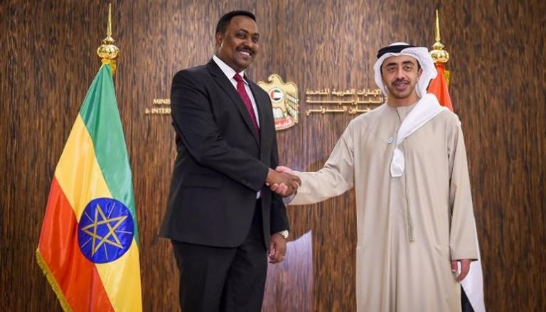 الشيخ عبد الله بن زايد يستقبل وزير الخارجية الإثيوبي (أرشيف)