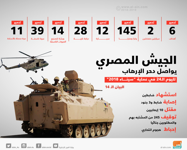 الجيش المصري يواصل دحر الإرهاب