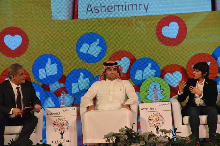 محمد هنيدي خلال مشاركته في المنتدى