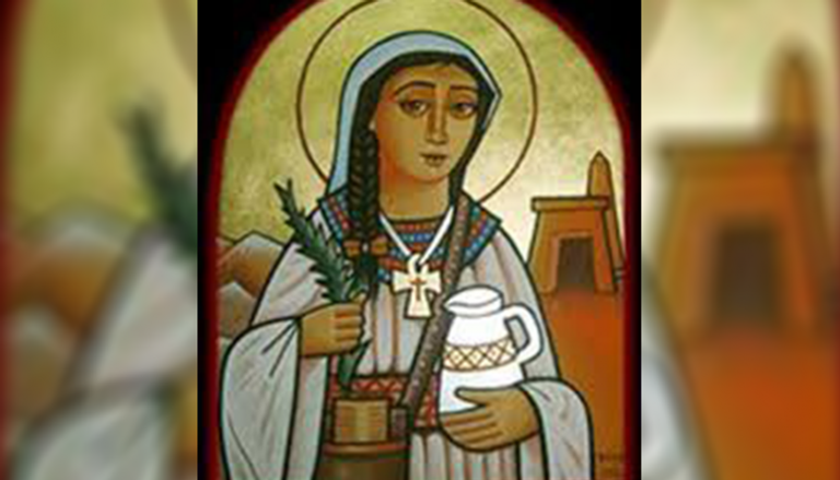 لوحة للقديسة فيرينا القبطية