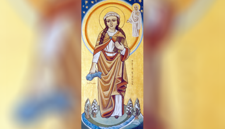 لوحة للقديسة فيرينا القبطية