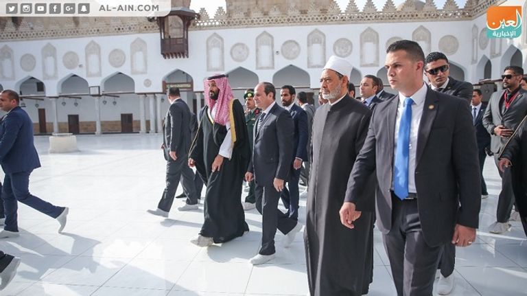 الرئيس المصري عبدالفتاح السيسي والأمير محمد بن سلمان