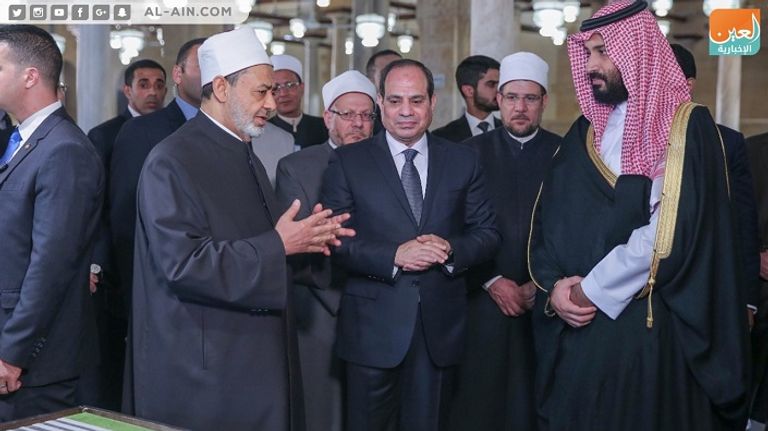 الرئيس المصري عبدالفتاح السيسي والأمير محمد بن سلمان
