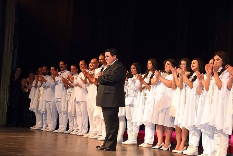 أبطال العرض المسرحي "سلم نفسك" الرئيس عبدالفتاح السيسي والأمير محمد بن سلمان