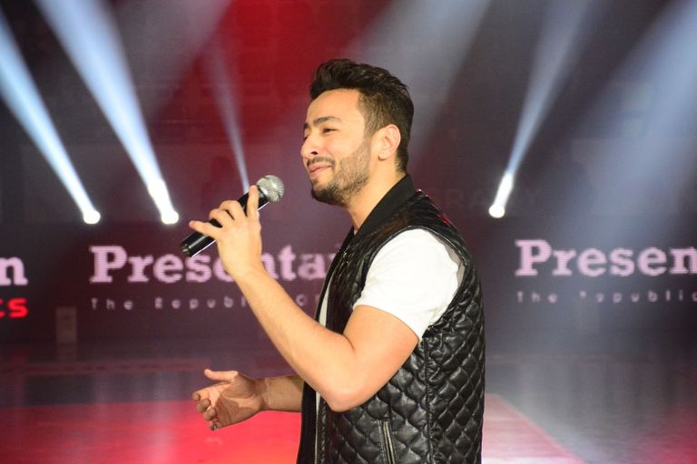 حمادة هلال في افتتاح بطولة الطائرة للسيدات بالنادي الأهلي