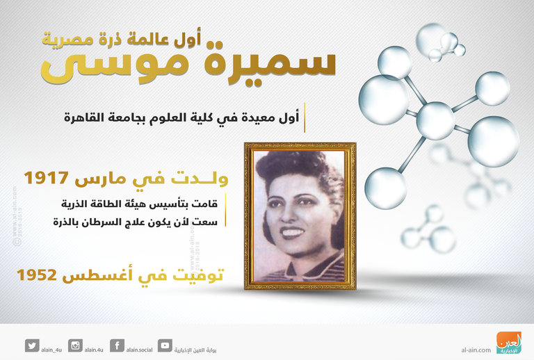 سميرة موسى أول عالمة ذرة مصرية