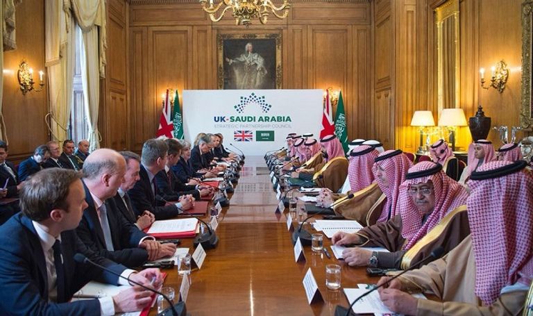 ولي العهد السعودي وتيريزا ماي