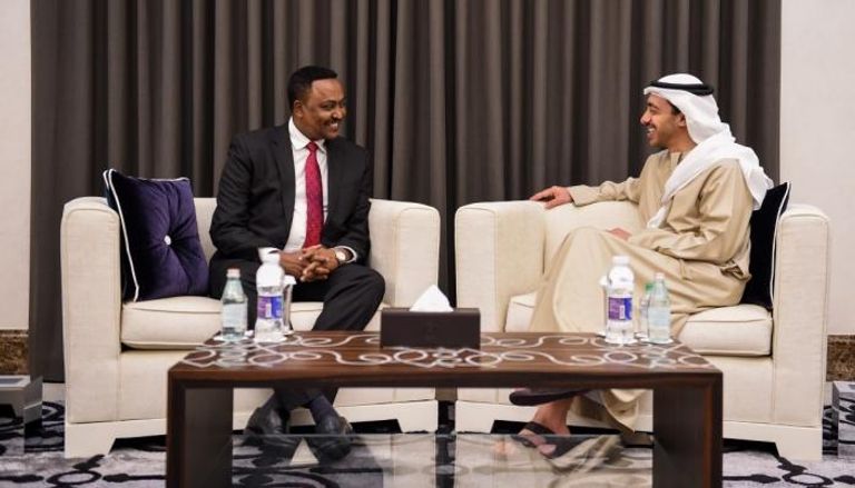 لقاء سابق بين الشيخ عبدالله بن زايد آل نهيان ووزير خارجية إثيوبيا