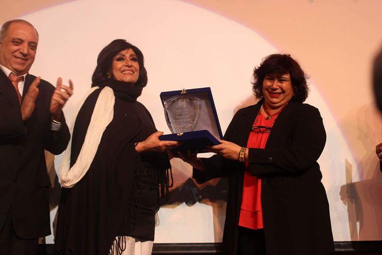 تكريم سهير المرشدي في المسرح القومي