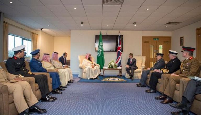 محمد بن سلمان يلتقي وزير الدفاع البريطاني