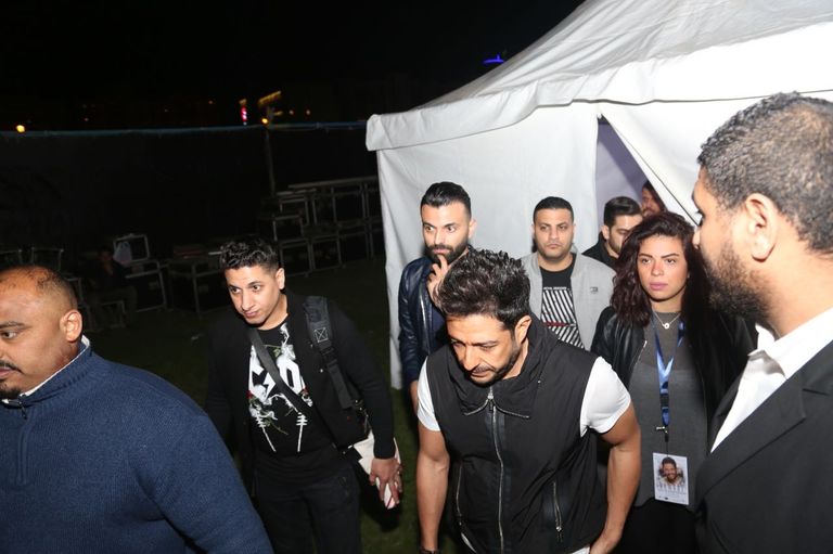 محمد حماقي خلال الحفل