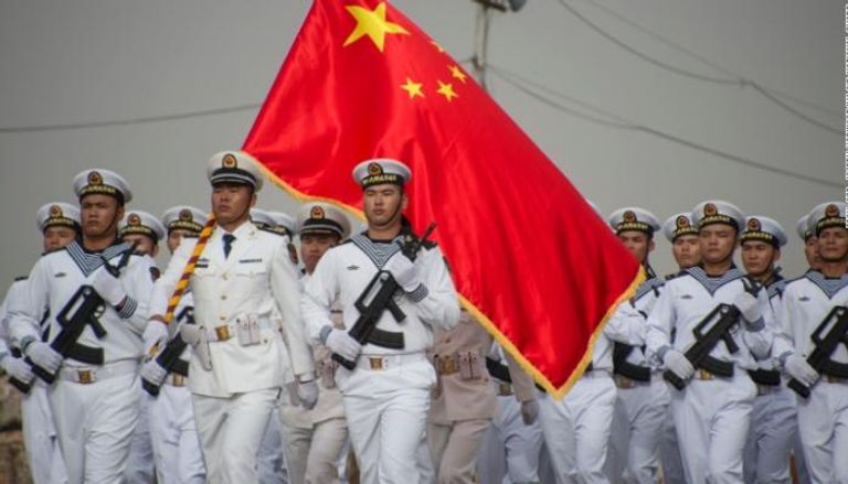 قوات صينية في موكب الاستقلال بجيبوتي