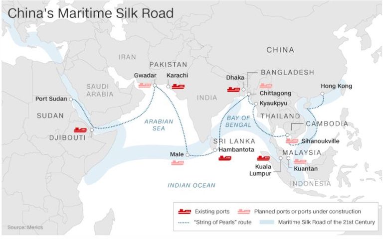 قوات صينية في موكب الاستقلال بجيبوتي