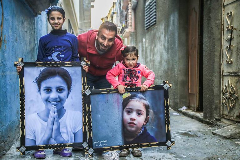 برواز المخيم.. مبادرة ترسم الفرحة على وجوه لاجئي مخيم جباليا