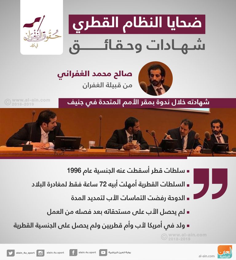 أبناء قبيلة الغفران نظموا ندوة بمقر الأمم المتحدة للكشف عن الجرائم القطرية