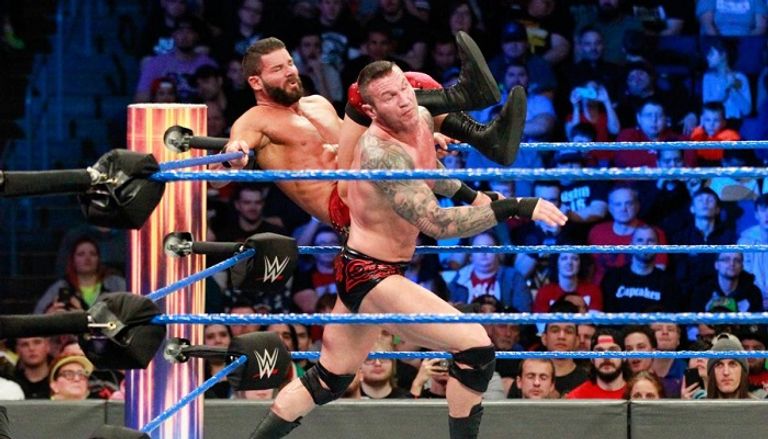 راندي أورتن بعد اقتناص حزام بطولة الولايات المتحدة