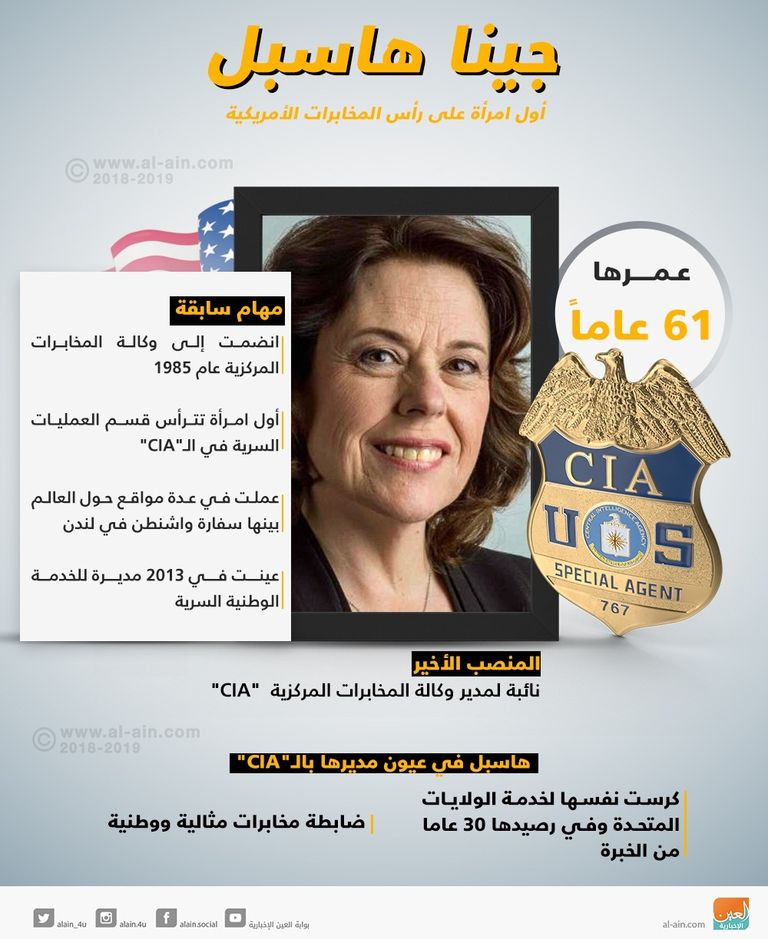 جينا هاسبل أول امرأة تتولى إدارة المخابرات الأمريكية