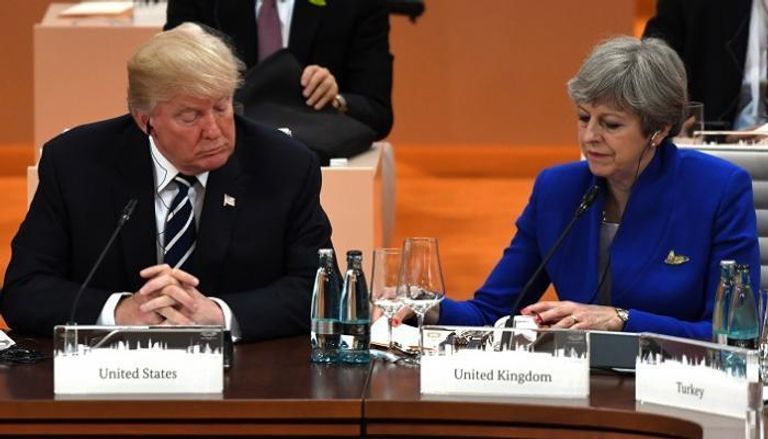 رئيسة وزراء بريطانيا تيريزا ماي والرئيس الأمريكي دونالد ترامب رئيسة وزراء بريطانيا تيريزا ماي - أرشيفية