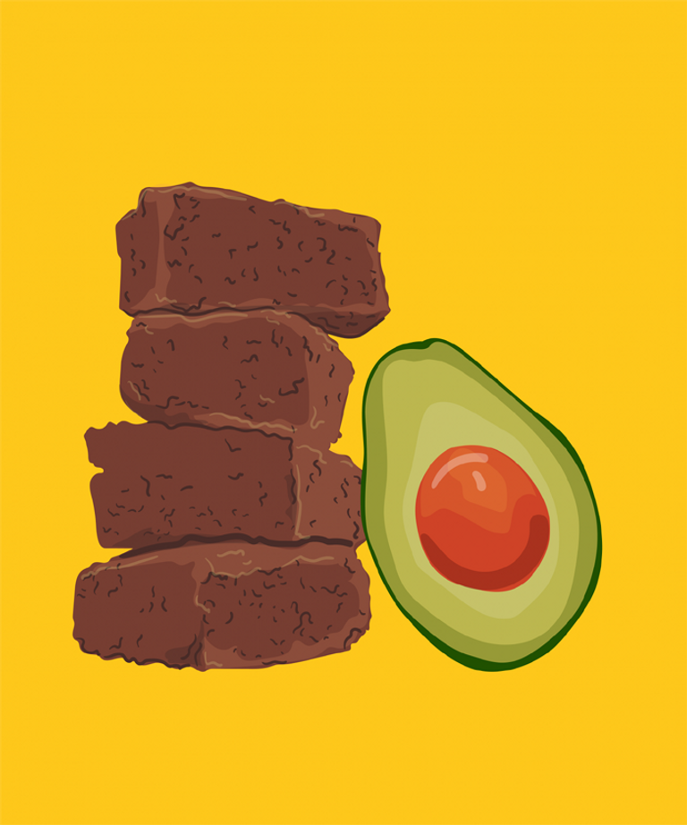 الشيكولاتة والأفوكادو