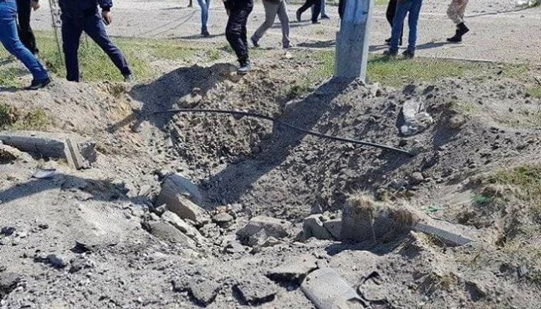موقع التفجير الذي استهدف موكب رئيس الوزراء الفلسطيني