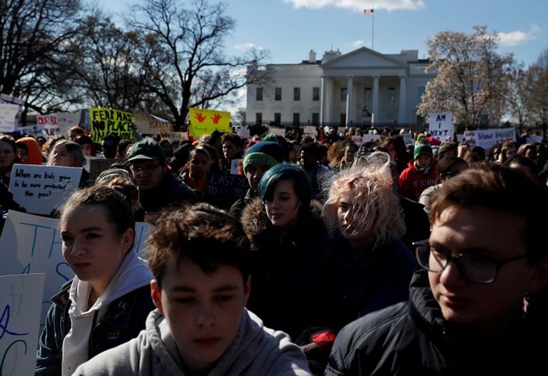 مسيرات الطلاب اليوم أمام البيت الأبيض  مسيرات أمام البيت الأبيض