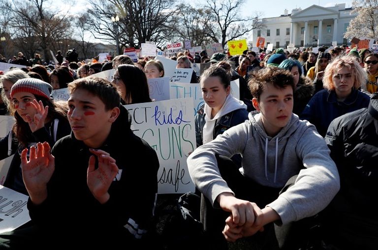 مسيرات الطلاب اليوم أمام البيت الأبيض  مسيرات أمام البيت الأبيض