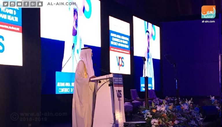 الشيخ نهيان بن مبارك آل نهيان وزير التسامح الإماراتي يلقي كلمة في المؤتمر