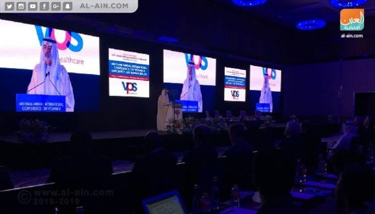 الشيخ نهيان بن مبارك آل نهيان وزير التسامح الإماراتي يلقي كلمة في المؤتمر