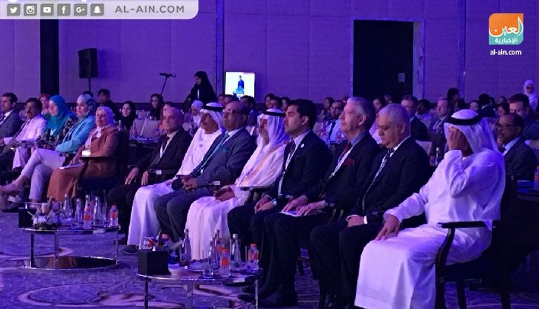 الشيخ نهيان بن مبارك آل نهيان وزير التسامح الإماراتي يلقي كلمة في المؤتمر