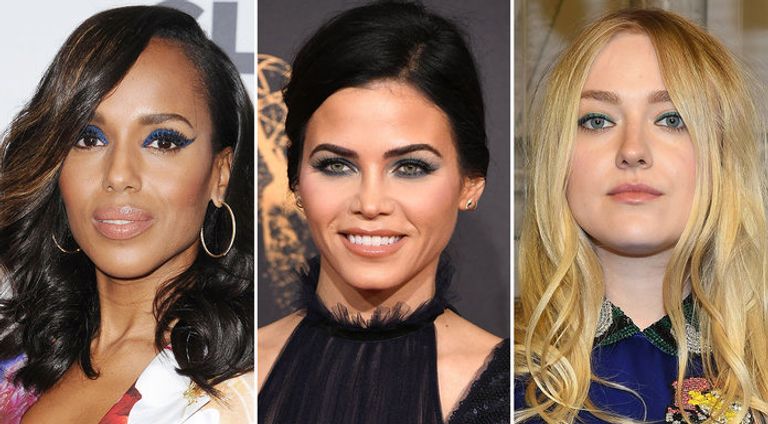 اللون الأزرق فوق العيون بمساحات صغيرة