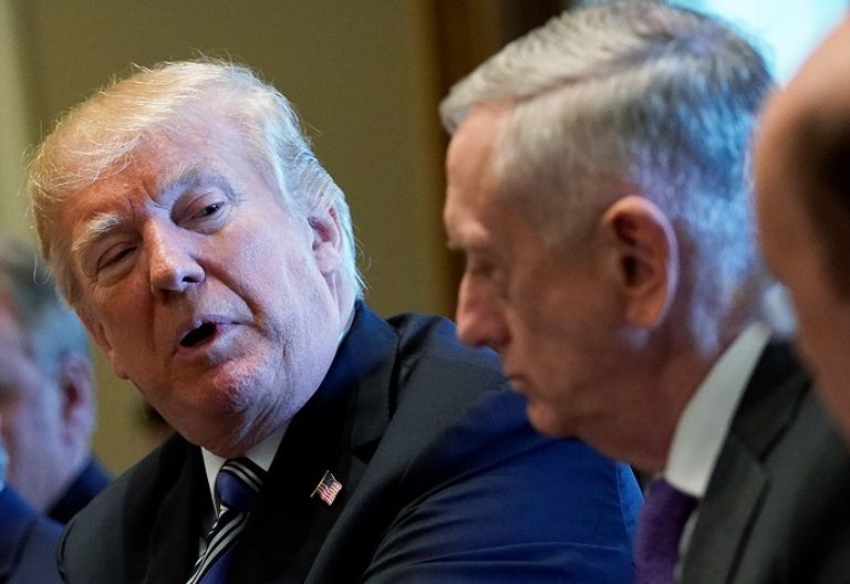 ترامب وماتيس- أ.ف.ب ماتيس وترامب- أ.ف.ب