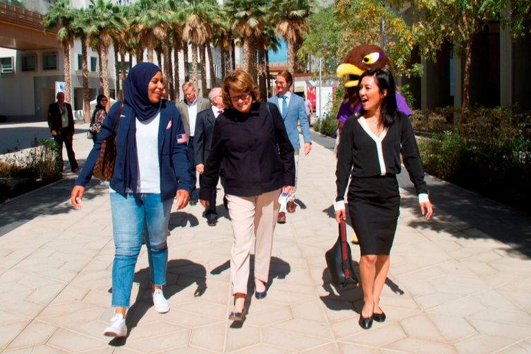 بطلتا الأولمبياد في جامعة نيويورك أبوظبي