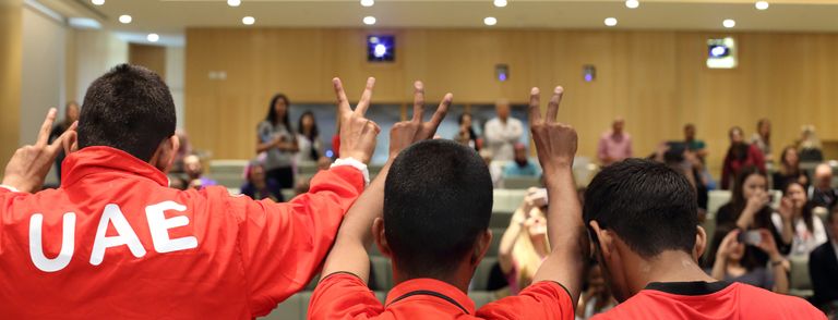 بطلتا الأولمبياد في جامعة نيويورك أبوظبي