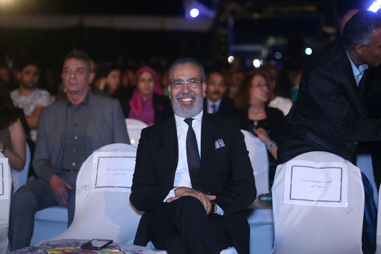 بعض الحضور في حفل افتتاح المهرجان