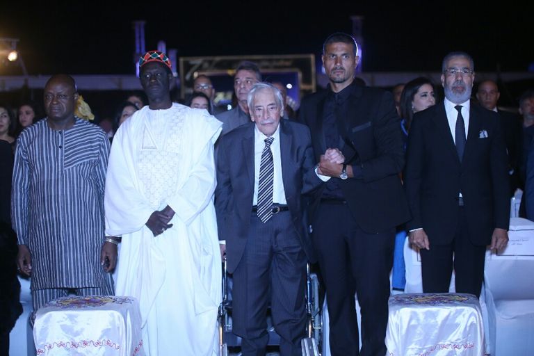 بعض الحضور في حفل افتتاح المهرجان