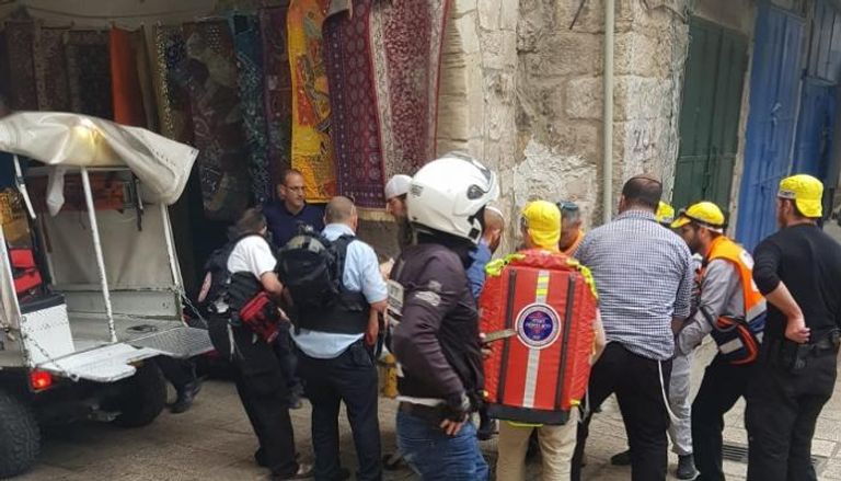 موقع الهجوم في القدس القديمة حسب الإعلام الإسرائيلي