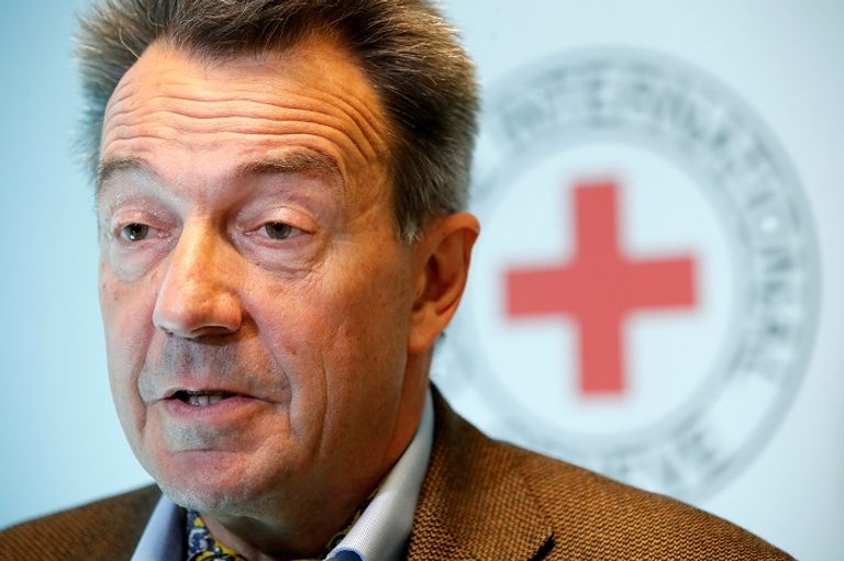 بيتر ماورير رئيس اللجنة الدولية للصليب الأحمر- رويترز