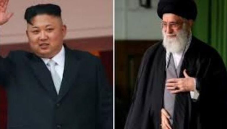 زعيم كوريا الشمالية كيم جونج أون ومرشد إيران خامنئي
