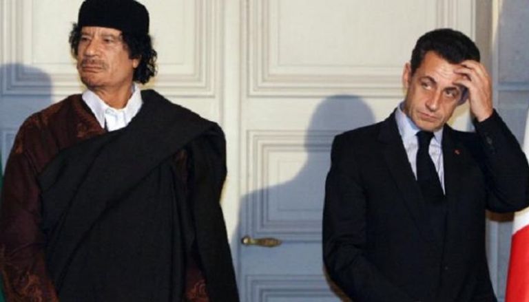 ساركوزي والقذافي - أرشيفية