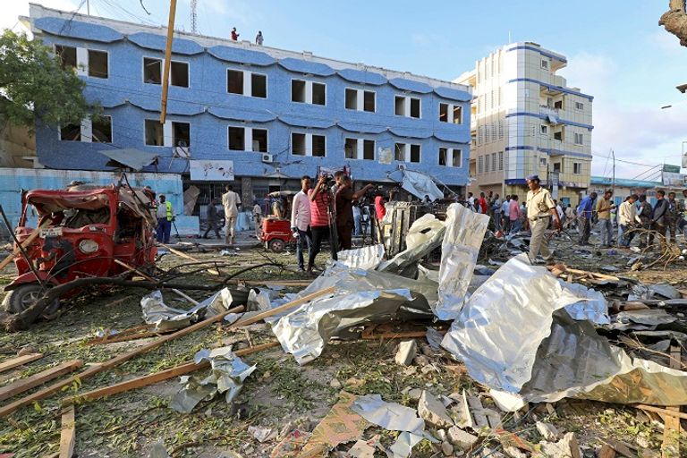 صورة من موقع الانفجار