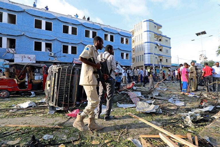 صورة من موقع الانفجار