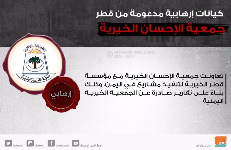 جمعية الإحسان الدعم القطري للإرهاب عابر للحدود