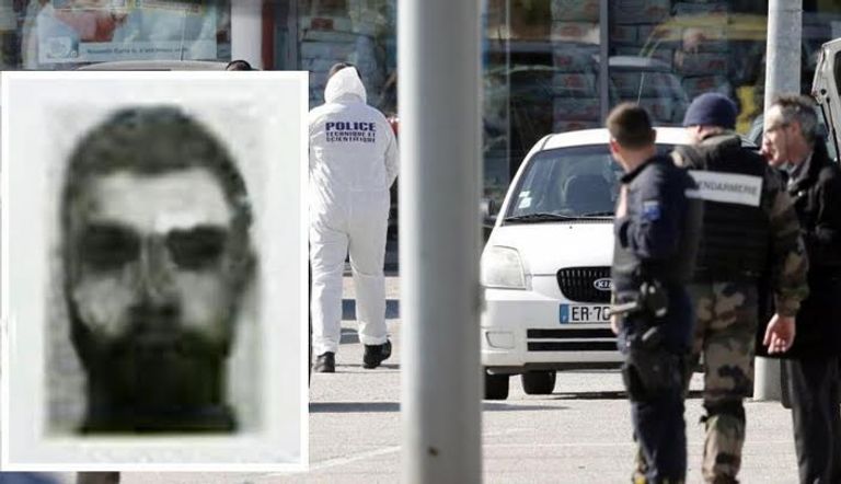 منفذ الهجوم في كراكسون وتريب - صورة من صحيفة "سود دولا فرانس" المحلية استنفار أمني في مدينة تريب الفرنسية عقب الحادث